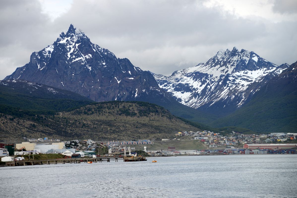 02A Mount Olivia and The Five Brothers From Cruise Ship Sailing Out Of Ushuaia Argentina